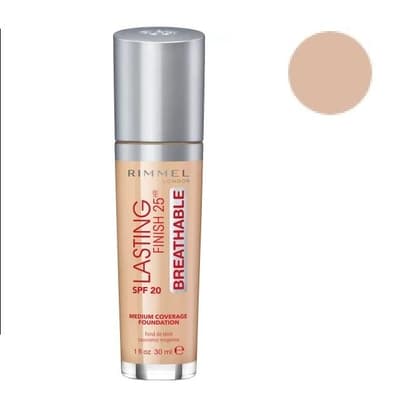 Rimmel Lasting Finish 25HR Breathable 010 Luz Porcelain