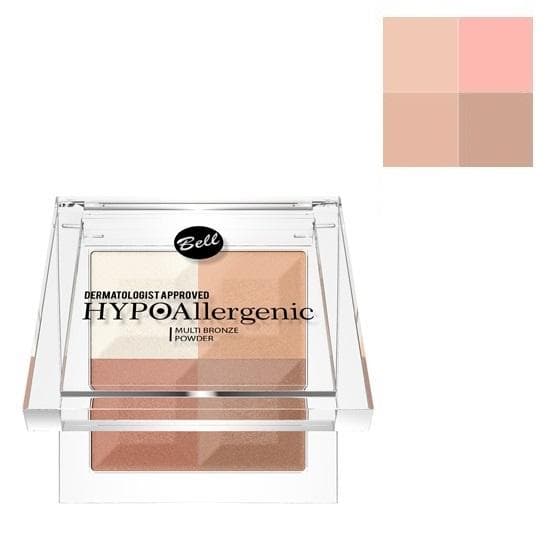Bell Hypoallergenic Powder brązująco-pressed illuminating No 02 1pc
