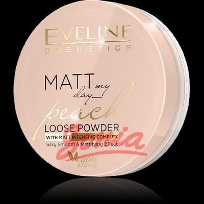 Matt My Day Eveline Loose powder smoothing and matting Peach - Vegan Friendy 6g