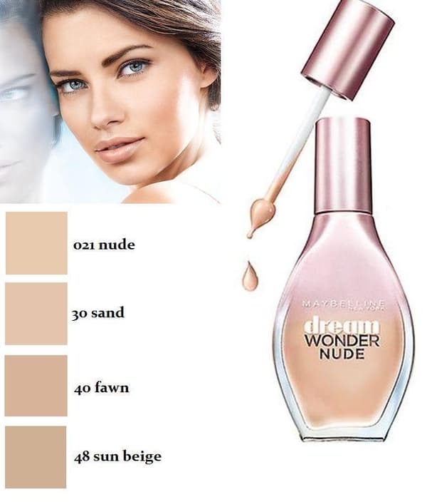 Maybelline Dream Nude Fluid-Touch Foundation-21 Nude/Beige
