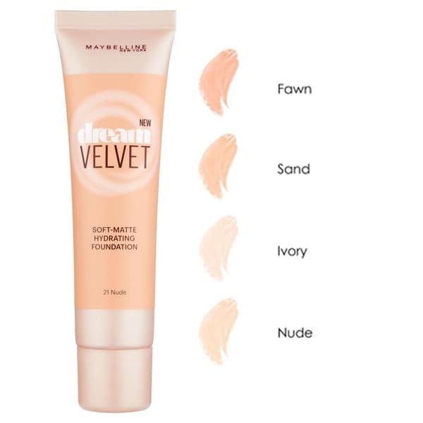 Maybelline Dream Velvet Soft-Matte Hydrating Foundation-40 Fawn