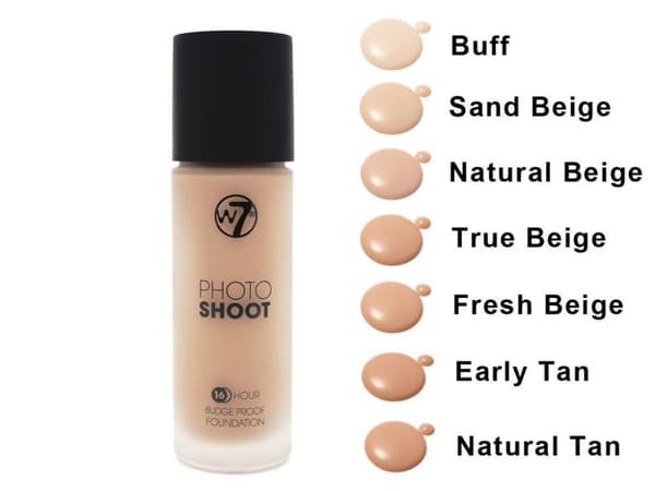 W7 Photoshoot 16HR Glass Foundation-Early Tan