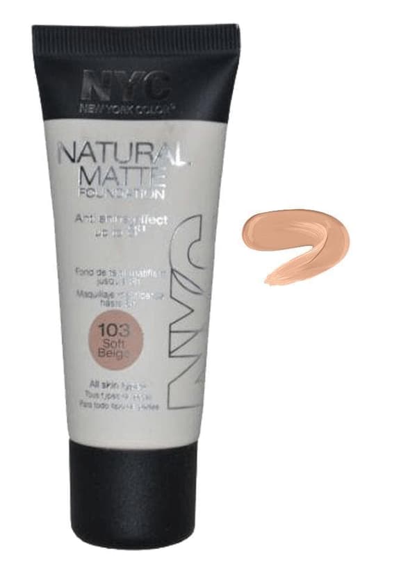 NYC Natural Matte Anti Shine Foundation-Soft Beige