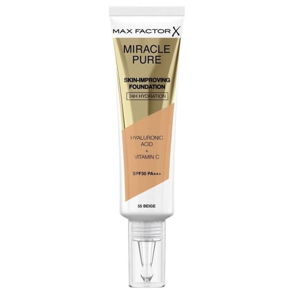 Max Factor Miracle Pure Skin-Improving Foundation 55 Beige 30 ml