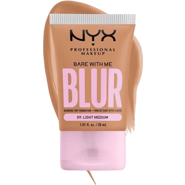 NYX PROF. MAKEUP Bare With Me Blur Tint Foundation 30ml 09 Light Medium