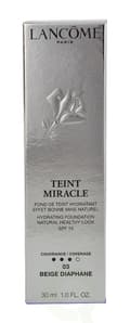 Miniatyrbillede 4 af 4: Lancome Teint Miracle Hydrating Foundation SPF15 30 ml #03 Beige Diaphane
