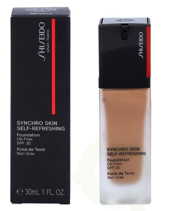 Shiseido Synchro Skin Self-Refreshing Foundation SPF30 30 ml #360 Citrine