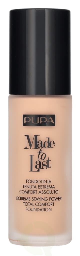Pupa Milano Pupa Made To Last Total Comfort Foundation SPF10 30 ml #020 Light Beige
