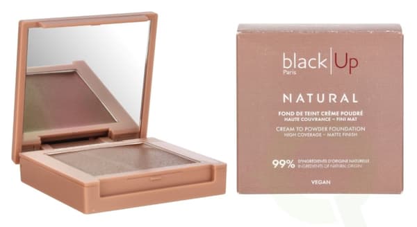 Black Up Full Cover Cream Powder Foundation 9.5 g #08