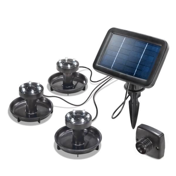 Splash 6000 soldammsbelysningssats - ESOTEC - Trio av vattenlampor - Vit - 50 mm - 18 lysdioder