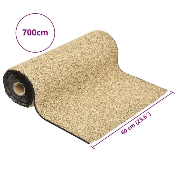 vidaXL Kantmatta naturlig sand 700x60 cm