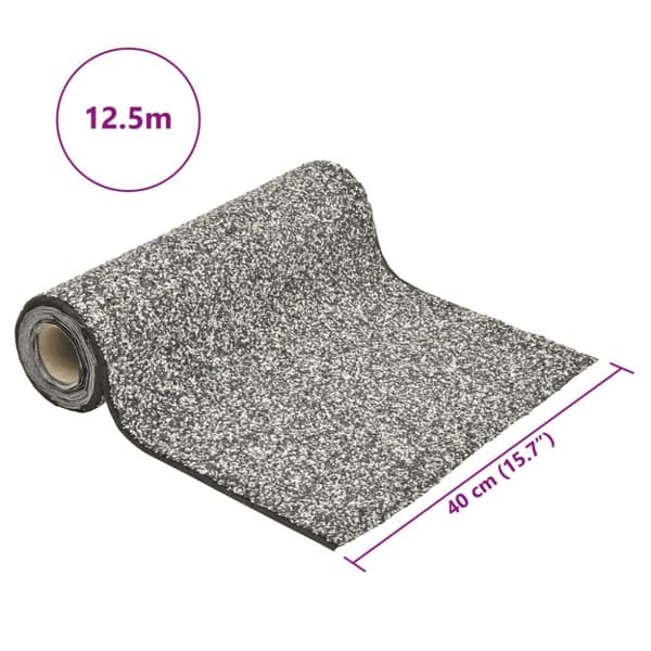 vidaXL Soravuori harmaa 1250x40 cm