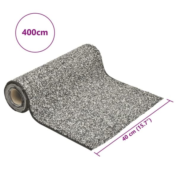vidaXL Soravuoraus harmaa 400x40 cm