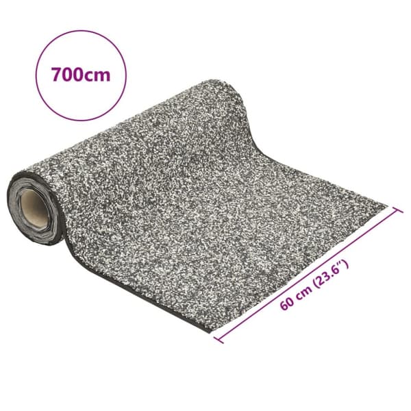 vidaXL Soravuoraus harmaa 700x60 cm