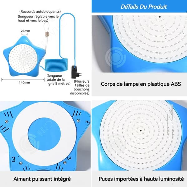 INN Lumière pool 1 pcs 10W LED-hänglampa med magnetisk upphängning och smart appkontroll för undervattensbelysning