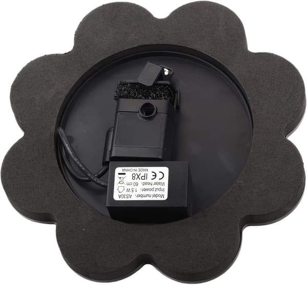 Vattenfontän solcellsdriven 16 cm solcellsfontän vatten fontän utomhus Svart