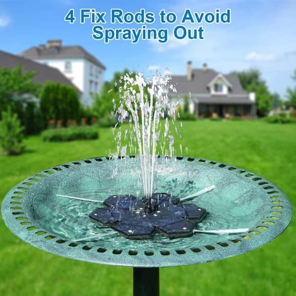 OBOSOE Solar Fountain Aurinkoenergialla toimiva suihkulähde suihkulähde / vesipumppu