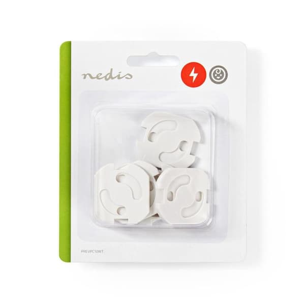 Nedis PREVPC10WT-beskytter til vægstikkontakt Type-f (schuko)