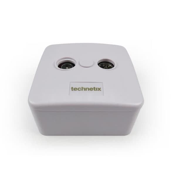 Technetix TN-TRAS2000-S Radio/TV Vägguttag Coax 2 Utgångar Vit