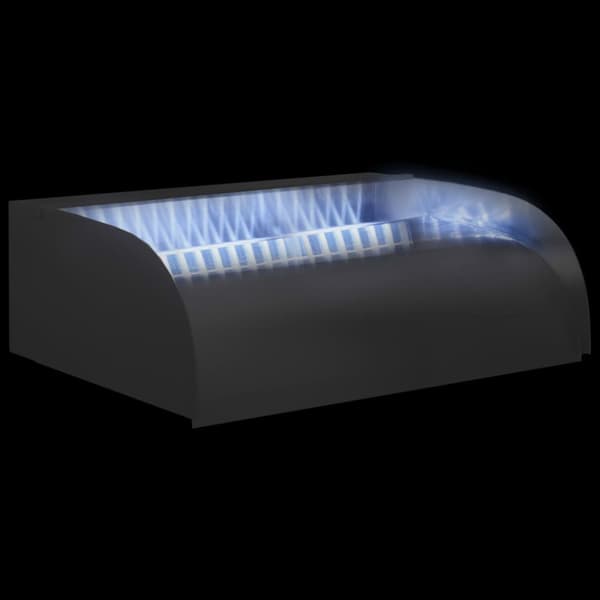 Vattenfall med LED 45x34x14 cm rostfritt stål 304