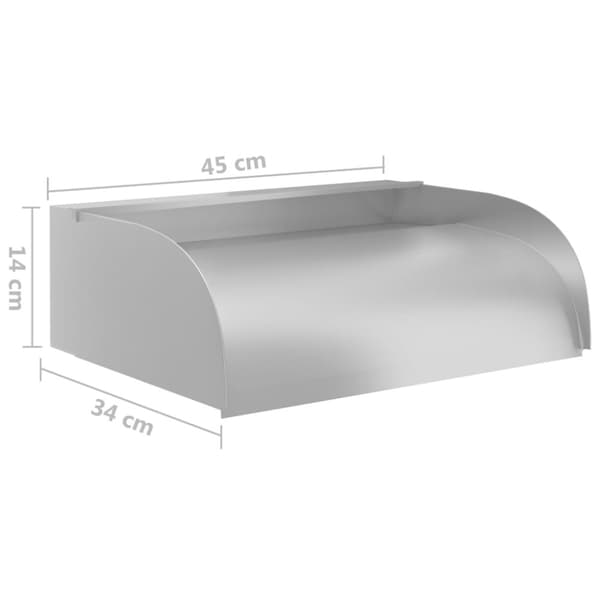 Vattenfall med LED 45x34x14 cm rostfritt stål 304