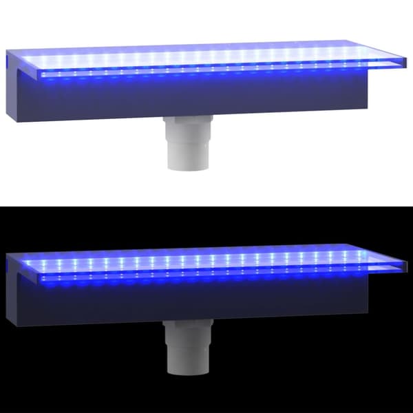 vandfald med RGB LED'er 45 cm akryl