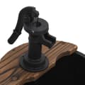 Miniatyrbild 7 av 9: Vattenfontän med pump 44,5x44,5x58 cm massivt granträ