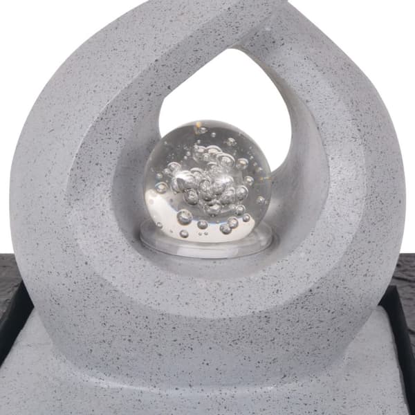 indendørs fontæne med LED-lys polyresin