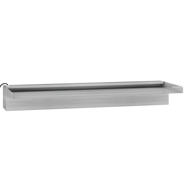 Vattenfall med RGB LED rostfritt stål 60 cm