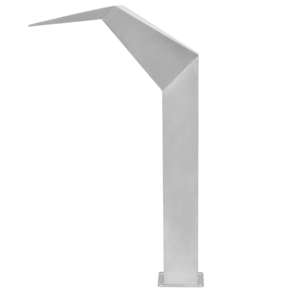 Poolfontän rostfritt stål 50x30x90 cm silver