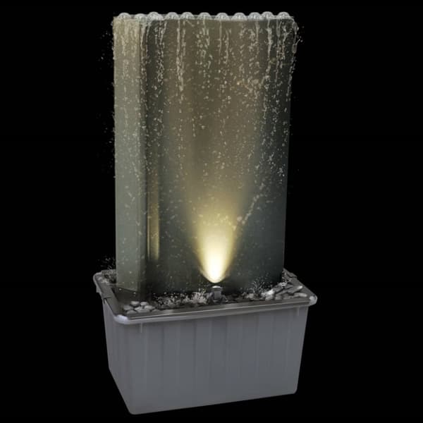 Trädgårdsfontän silver 60,2x37x122,1 cm rostfritt stål