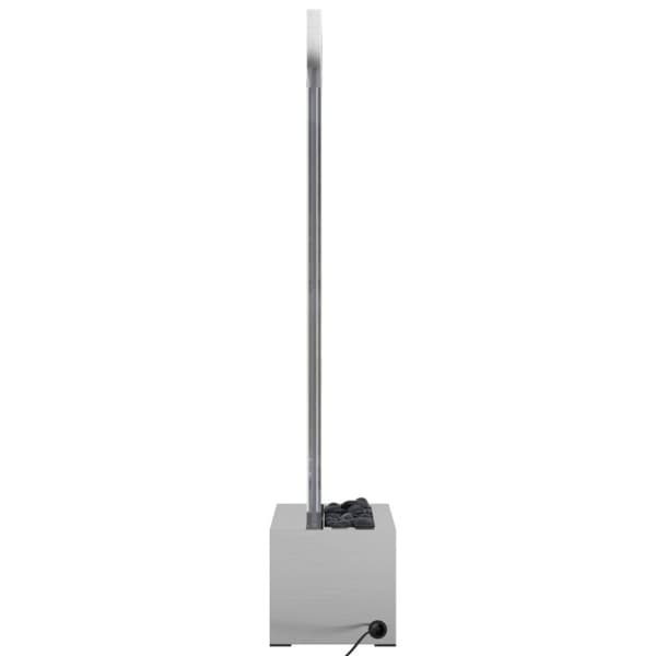 Kuplapylväs RGB LED-valoilla ruostumaton teräs/akryyli 110 cm