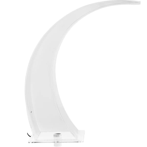 Vattenfallspip med LED-belysning 35 cm, vattenflöde 303 mm