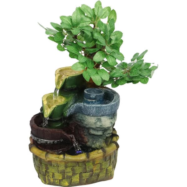 Tyylikäs kodin suihkulähde ilmankostutuspumpulla 32x19 cm