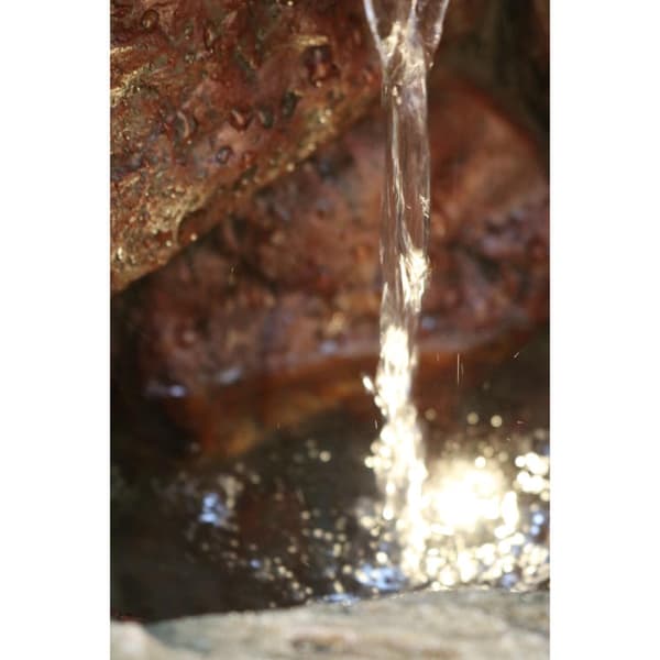 Dekorativ springvand med lys - Stenstil 36x24x50 cm