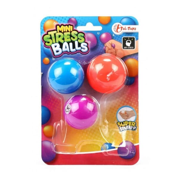 Toi-Toys Mini Antistressbold 4 cm 3 Stk