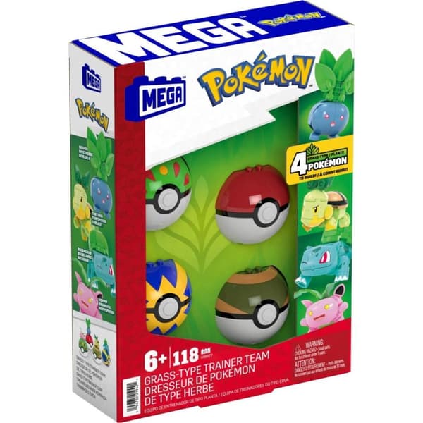 MEGA Pokémon Grass Type Trainer Team Grass Attack