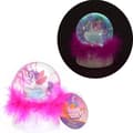 Miniatyrbillede 1 af 3: Dream Horse Snow Globe Unicorn med lys og fjer