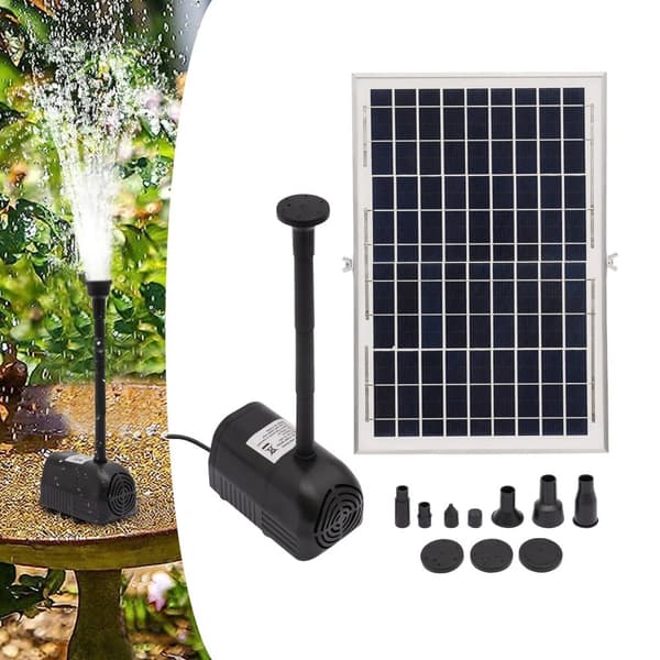 Aurinkopumppu, 10W Aurinkoenergia, 1000L/h Maksimivirta, 1.5m Vesikorkeus