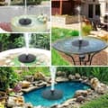 Miniatyrbillede 8 af 9: OBOSOE Solar Springvandspumpe 13 cm, Flydende Vandpumpe 210 L/t, Vandtæt til Fuglebad og Pool