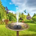 Miniatyrbillede 2 af 9: OBOSOE Solar Springvandspumpe 13 cm, Flydende Vandpumpe 210 L/t, Vandtæt til Fuglebad og Pool