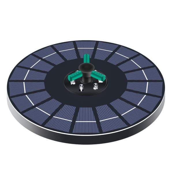 Solvandfontæne, 18 cm højde, miljøvenlig solcelledrevet, flydende design
