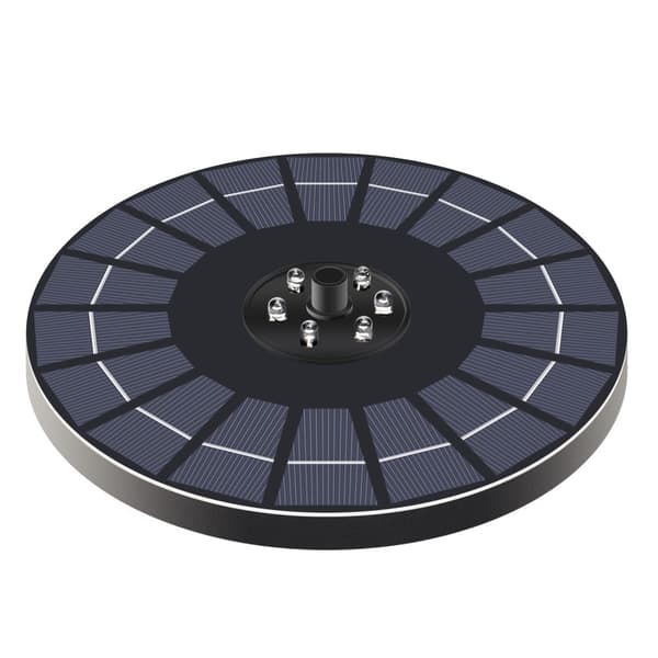 Solvandfontæne, 18 cm højde, miljøvenlig solcelledrevet, flydende design