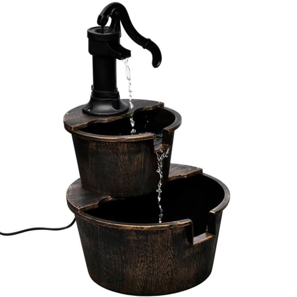 vidaXL Fontän brunn