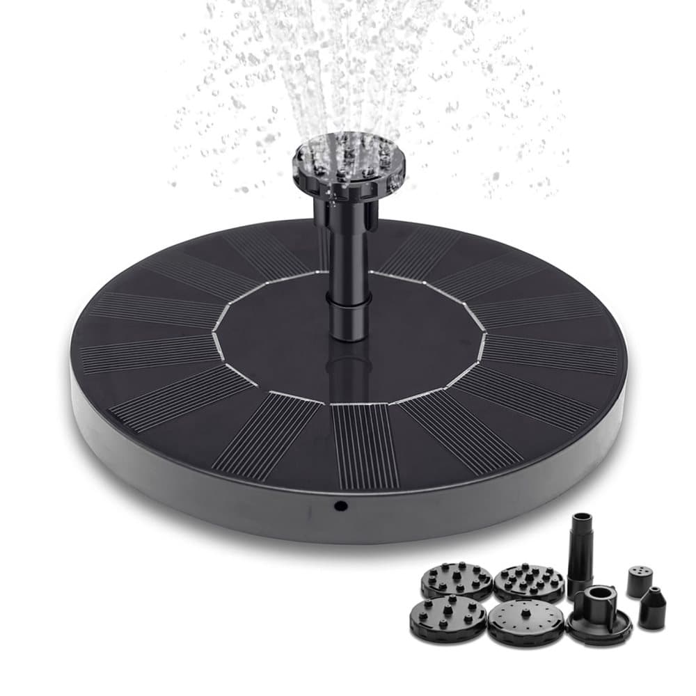 Solcellsdriven Vattenfontän / Fontän - 16 cm