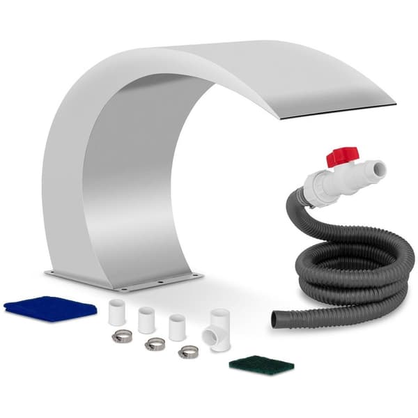Uniprodo Vattenfall till pool - med fot - 30 cm