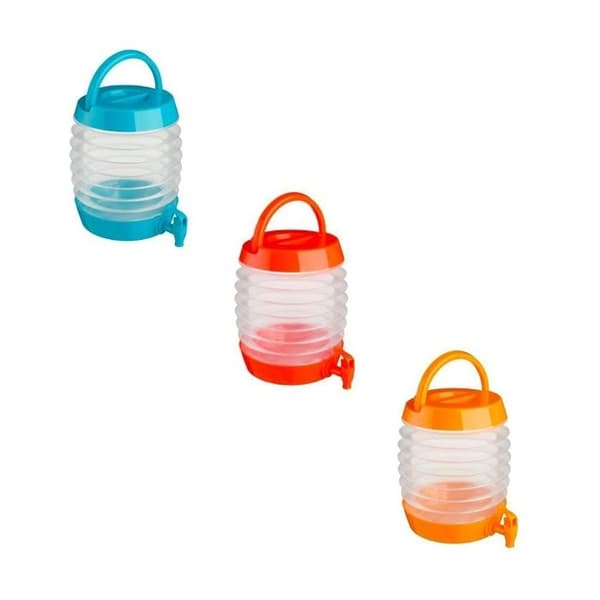 5L hopfällbar drinkfontän - Infällbar dryckesautomat - 5 liters kapacitet - slumpmässig färg