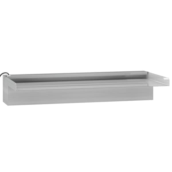 vidaXL Vattenfall med RGB LED rostfritt stål 45 cm