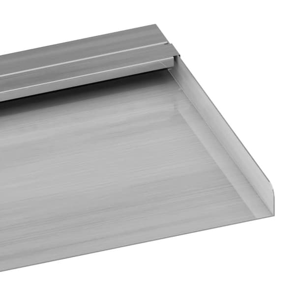 vidaXL vandfald med LED'er og RGB-farver 108 cm rustfrit stål