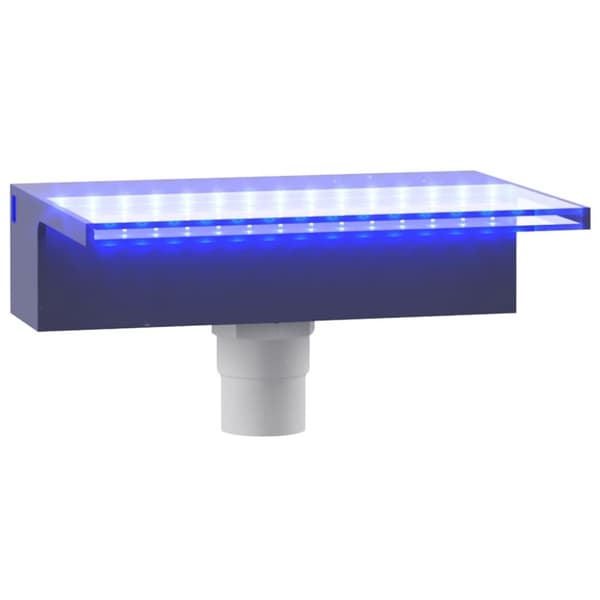 vidaXL Vesiputous RGB LED-valoilla akryyli 30 cm